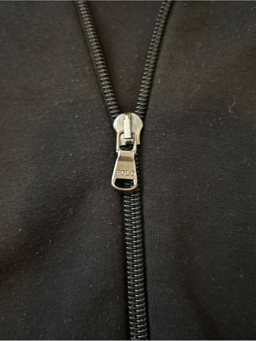 Polo by Ralph Lauren Black Full-Zip Hooded Sweater